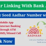 Aadhaar Card Link with Bank Account from Home